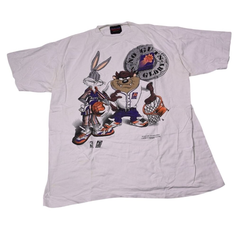 America's Favorites Vintage 90s Looney Tunes Phoenix Suns T-Shirt in White